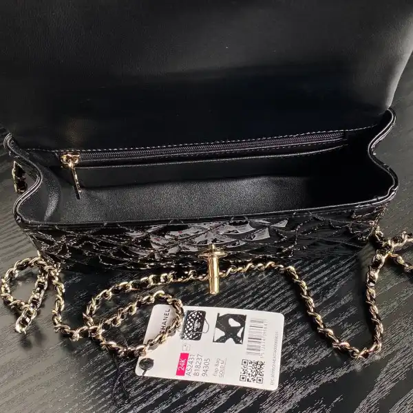 Tony Luxuries CHANEL Mini CHANELassic Handbag With Top Handle 0131