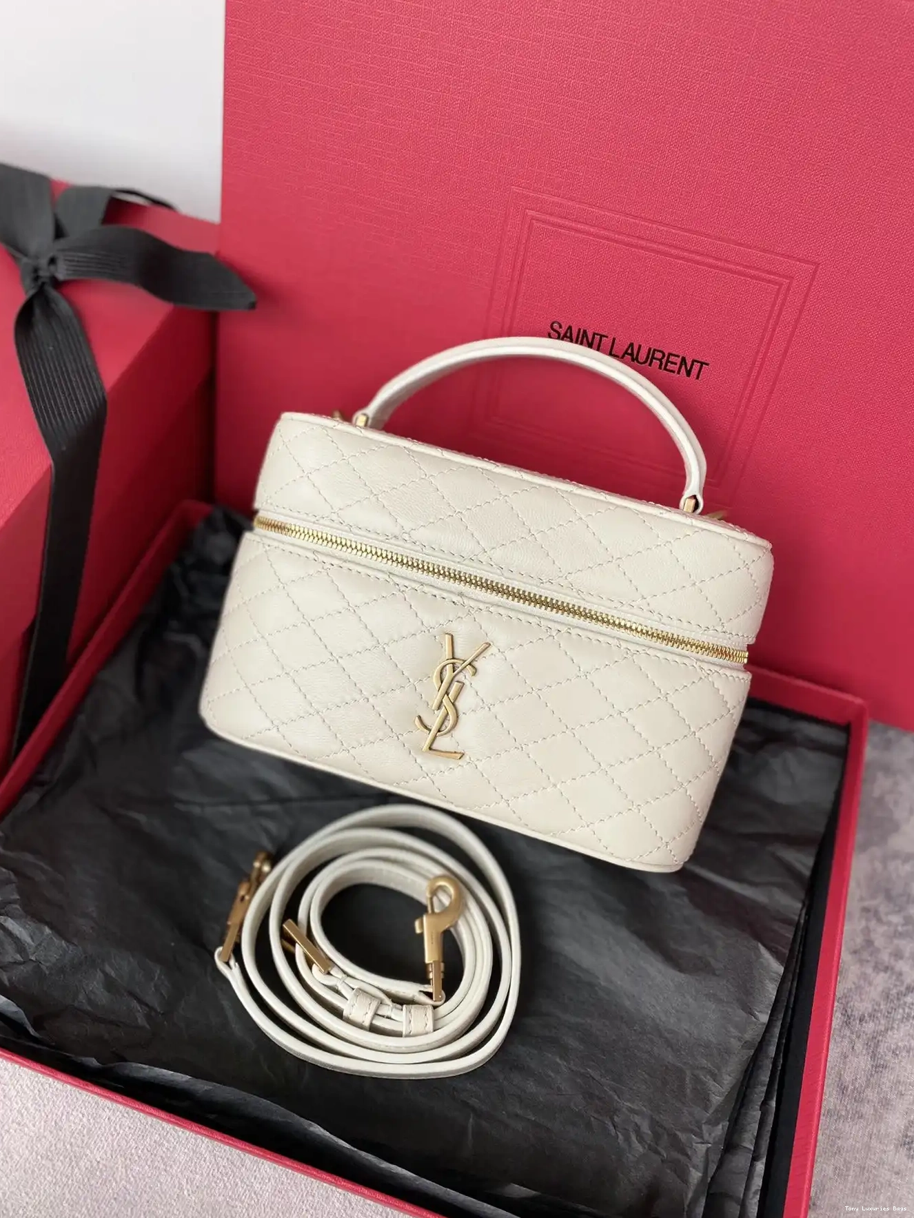 Tony Luxuries Gaby in bag vanity YSL lambskin 0223