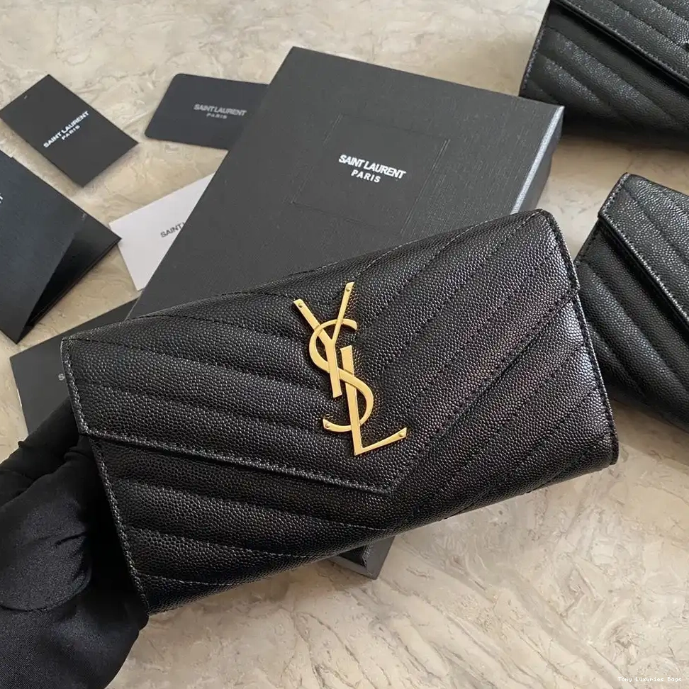 Tony Luxuries FLAP WALLET YSL MONOGRAM LARGE 0223