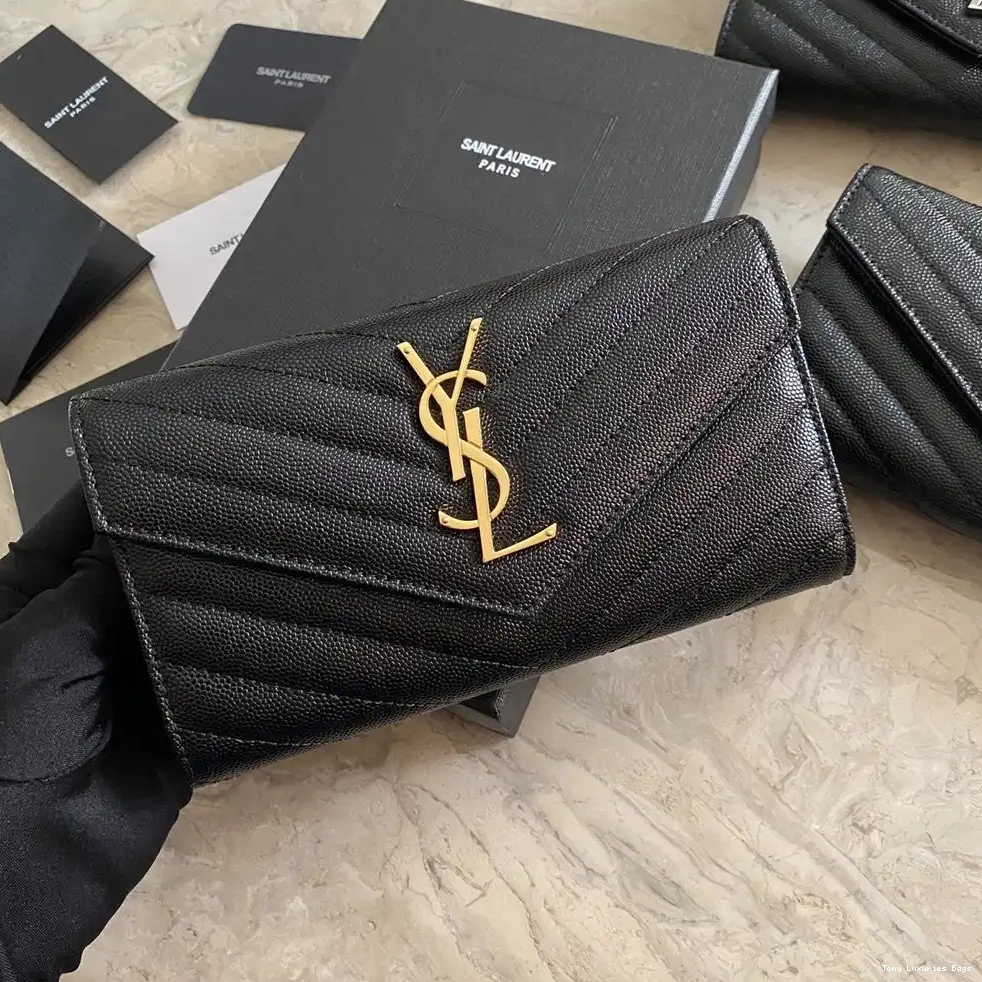 Tony Luxuries FLAP WALLET YSL MONOGRAM LARGE 0223