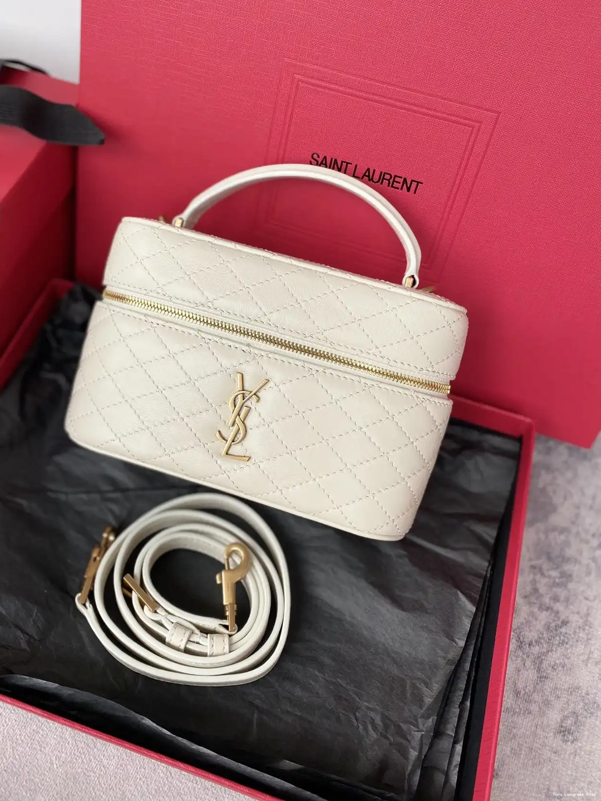 Tony Luxuries Gaby in bag vanity YSL lambskin 0223