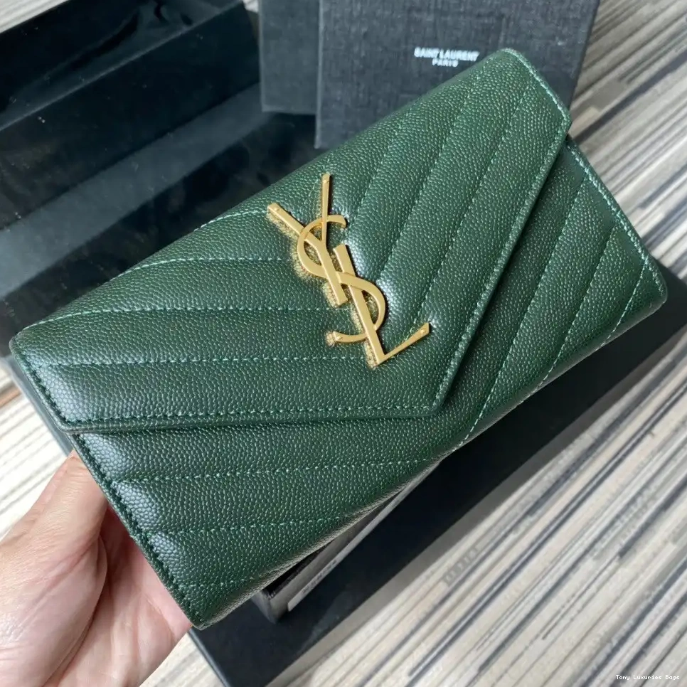 Tony Luxuries WALLET FLAP LARGE MONOGRAM YSL 0211