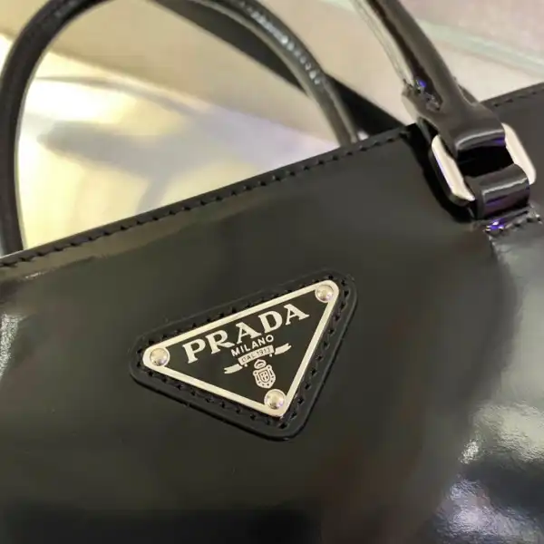 Tony Luxuries PRADA LARGE brushed leather tote 0202