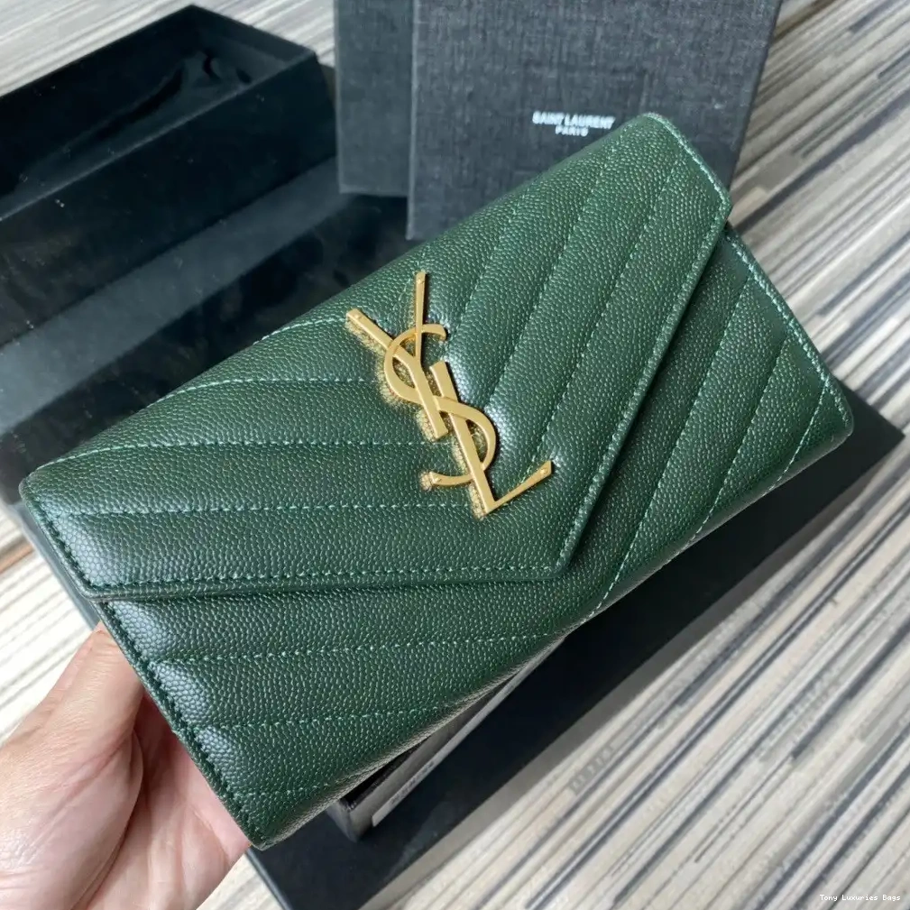 Tony Luxuries WALLET FLAP LARGE MONOGRAM YSL 0211