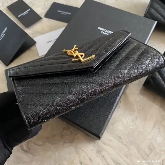 Tony Luxuries FLAP WALLET YSL MONOGRAM LARGE 0223